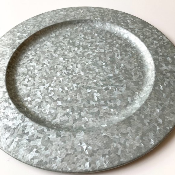 POTTERY BARN Rustic Charger Plate/Decorative Tray/Candle Holder - Picture 2 of 6